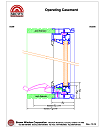 casement vinyl window cross section